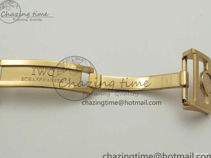 MIROTIME 1220 Portuguese Tourbillon IW5046 RG ZF Best Edition Gray Dial on Black Leather Strap SmoothTexture 7142